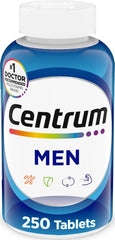 Centrum frasco frontal 200 tabletas mostrando etiqueta y duración