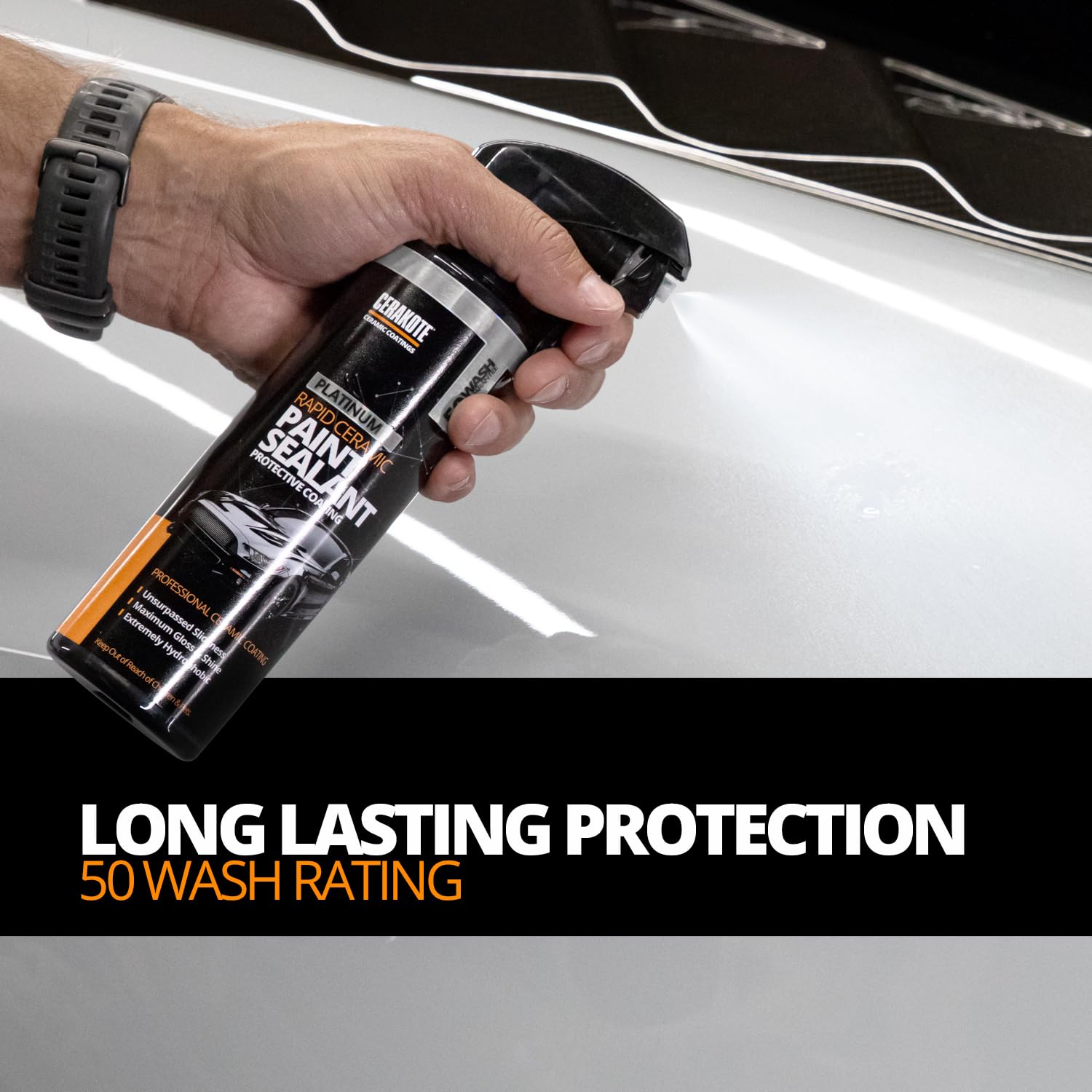 CERAKOTE superficie con brillo espejo y textura ultra slick que mejora reflejos