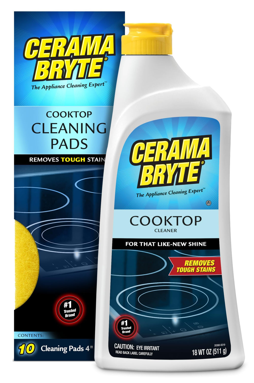 Cerama Bryte botella junto a una regla para mostrar escala y rendimiento del producto