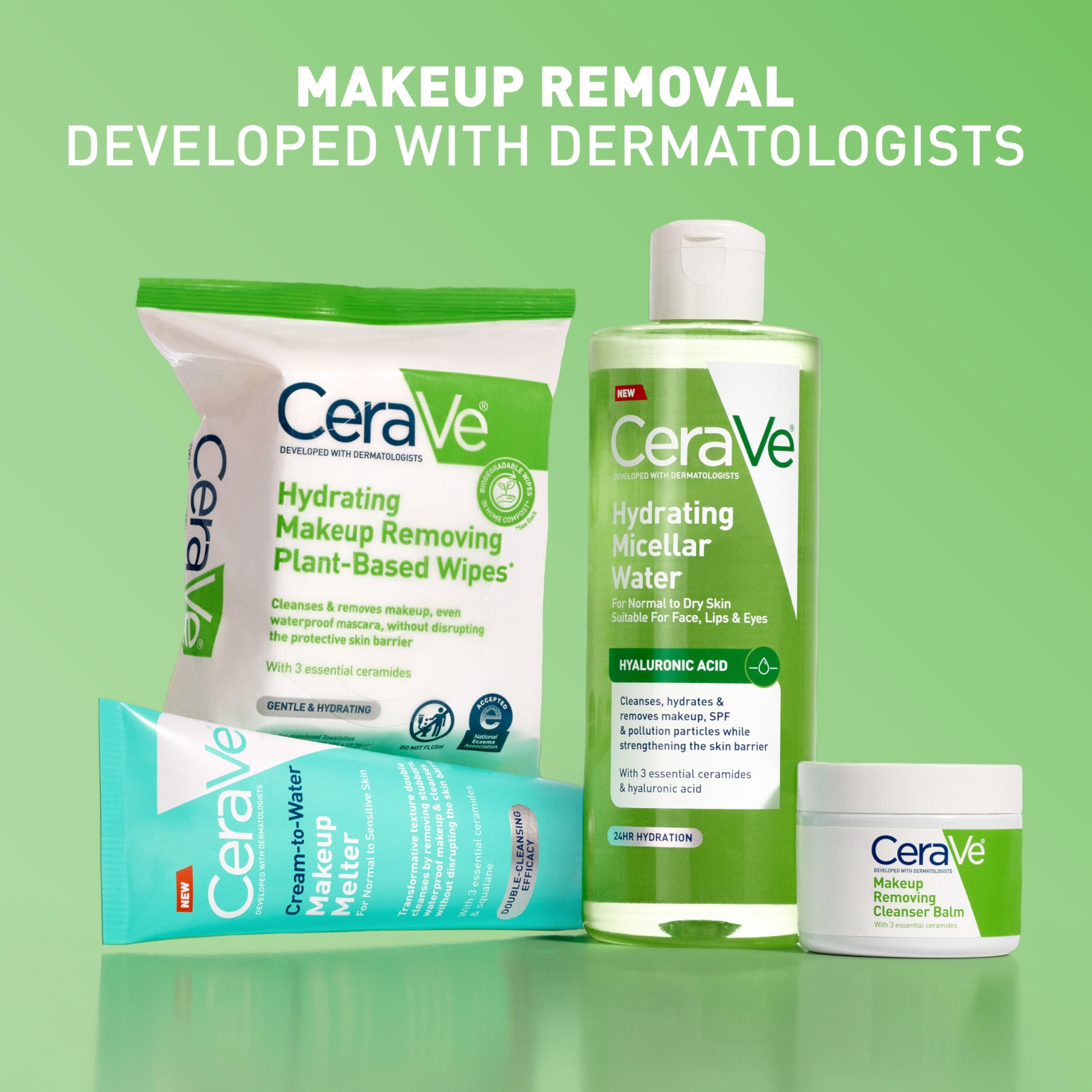 CeraVe representación de ceramidas e hidratación de la barrera