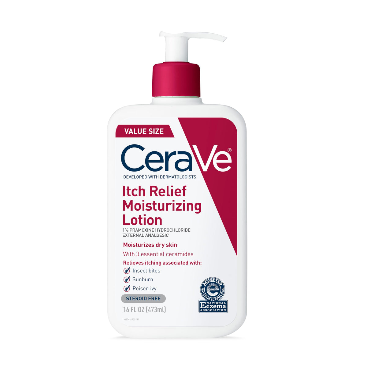 CeraVe front packaging showing 16oz bottle and clear label for quick identification and trust