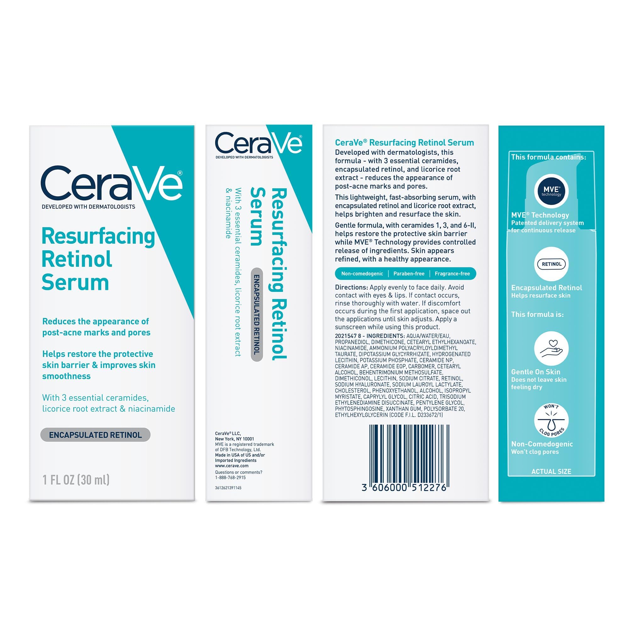 CeraVe tamaño de la botella 1 oz junto a una moneda para referencia