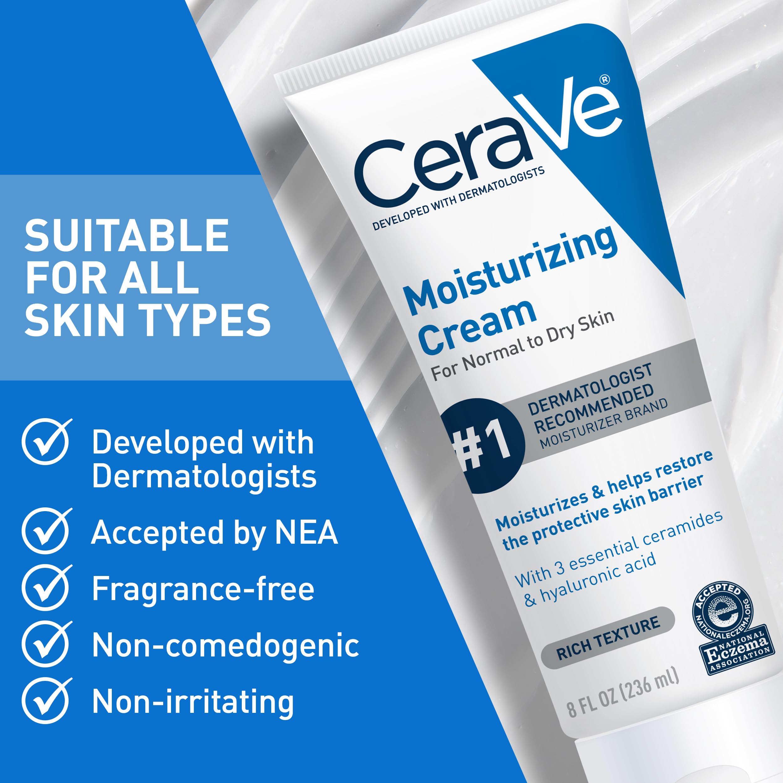 CeraVe aplicando en codo para suavizar piel áspera y seca