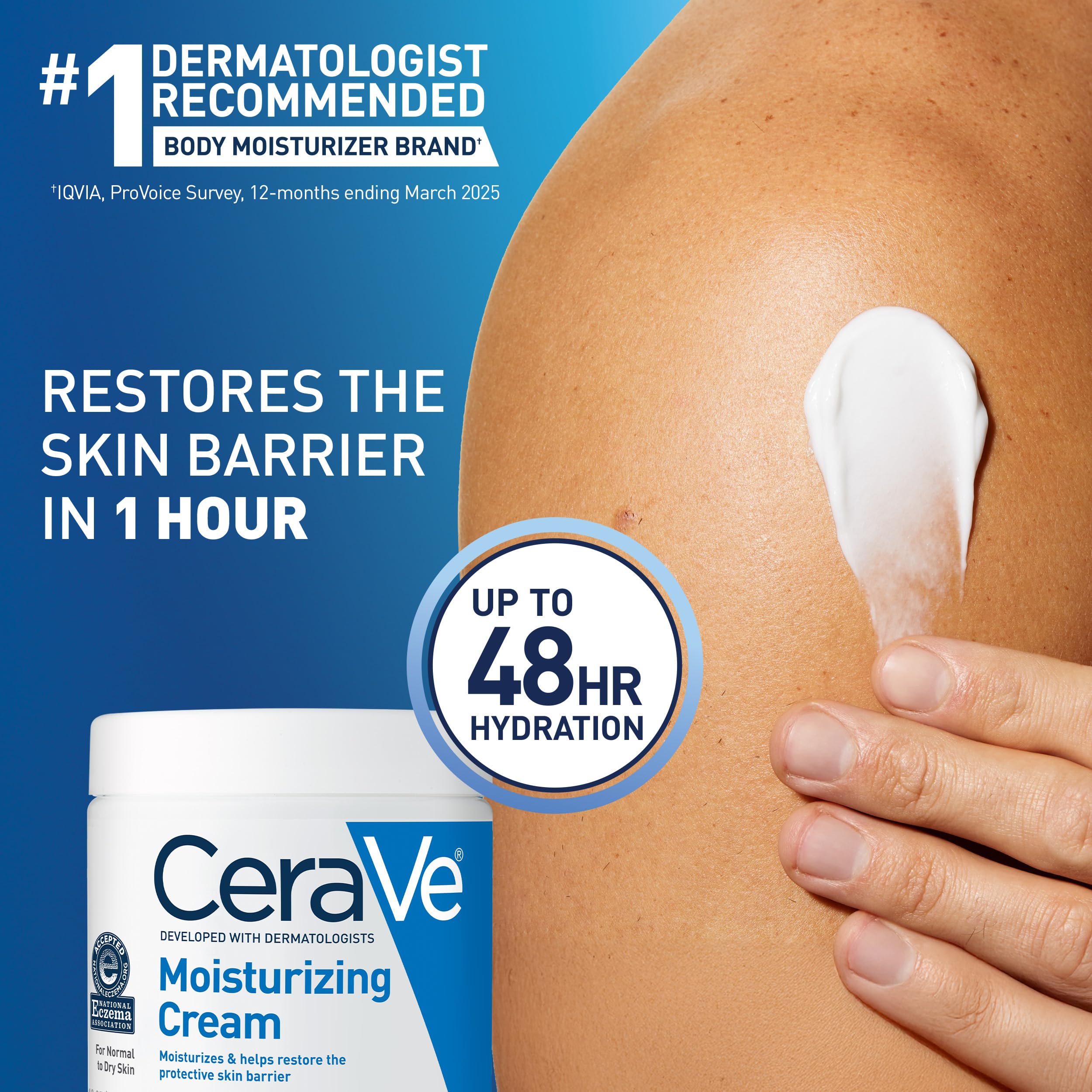 CeraVe aplicación en manos para alivio inmediato de sequedad