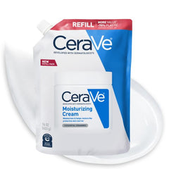 CeraVe crema hidratante frontal muestra el envase práctico y su uso diario