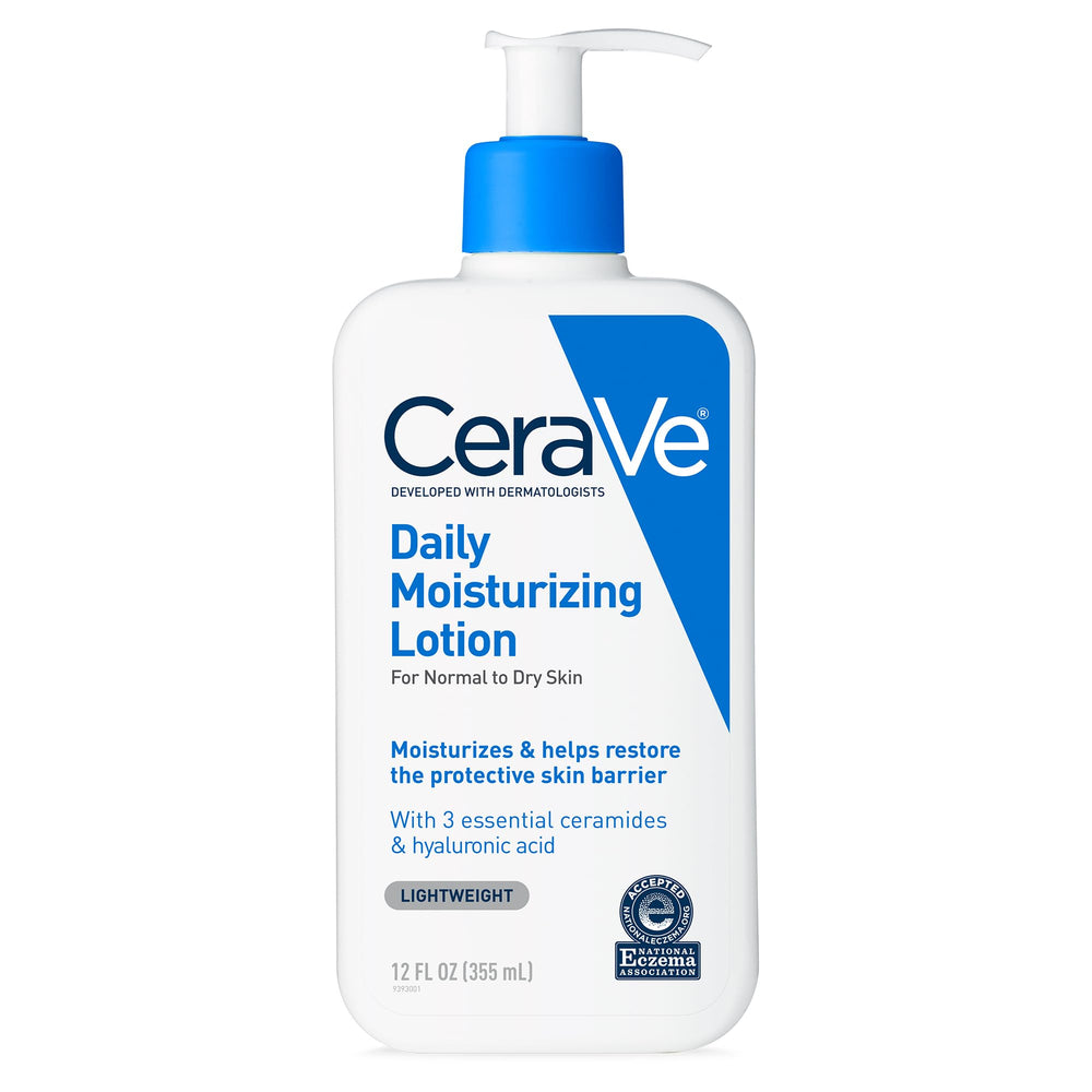 CeraVe envase frontal 12 oz mostrando diseño y facilidad de uso