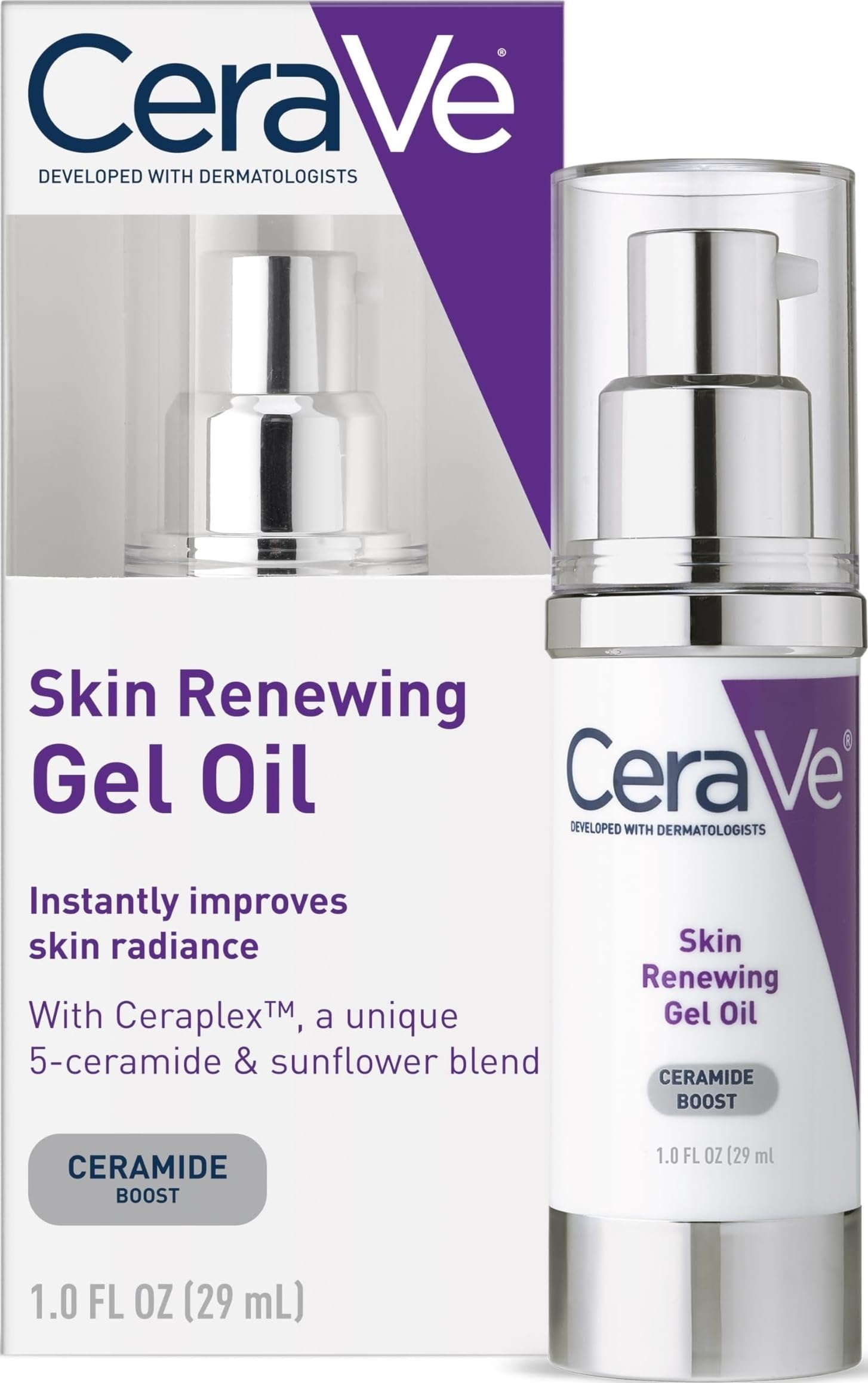 CeraVe gel oil frente del envase mostrando diseño y claridad del producto