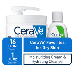CeraVe limpiador facial en muestra encima de toalla, limpieza suave sin resecar la piel