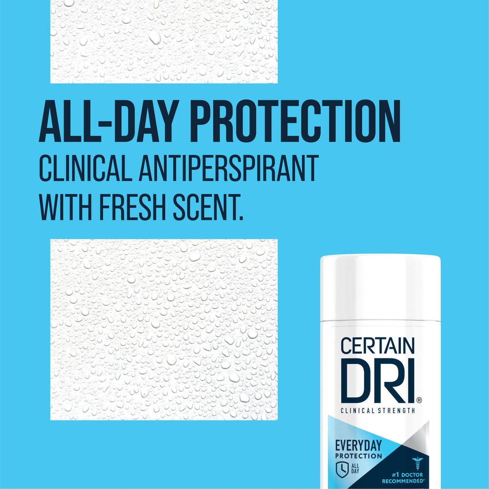 Certain Dri primer plano de la textura sólida y aplicación precisa