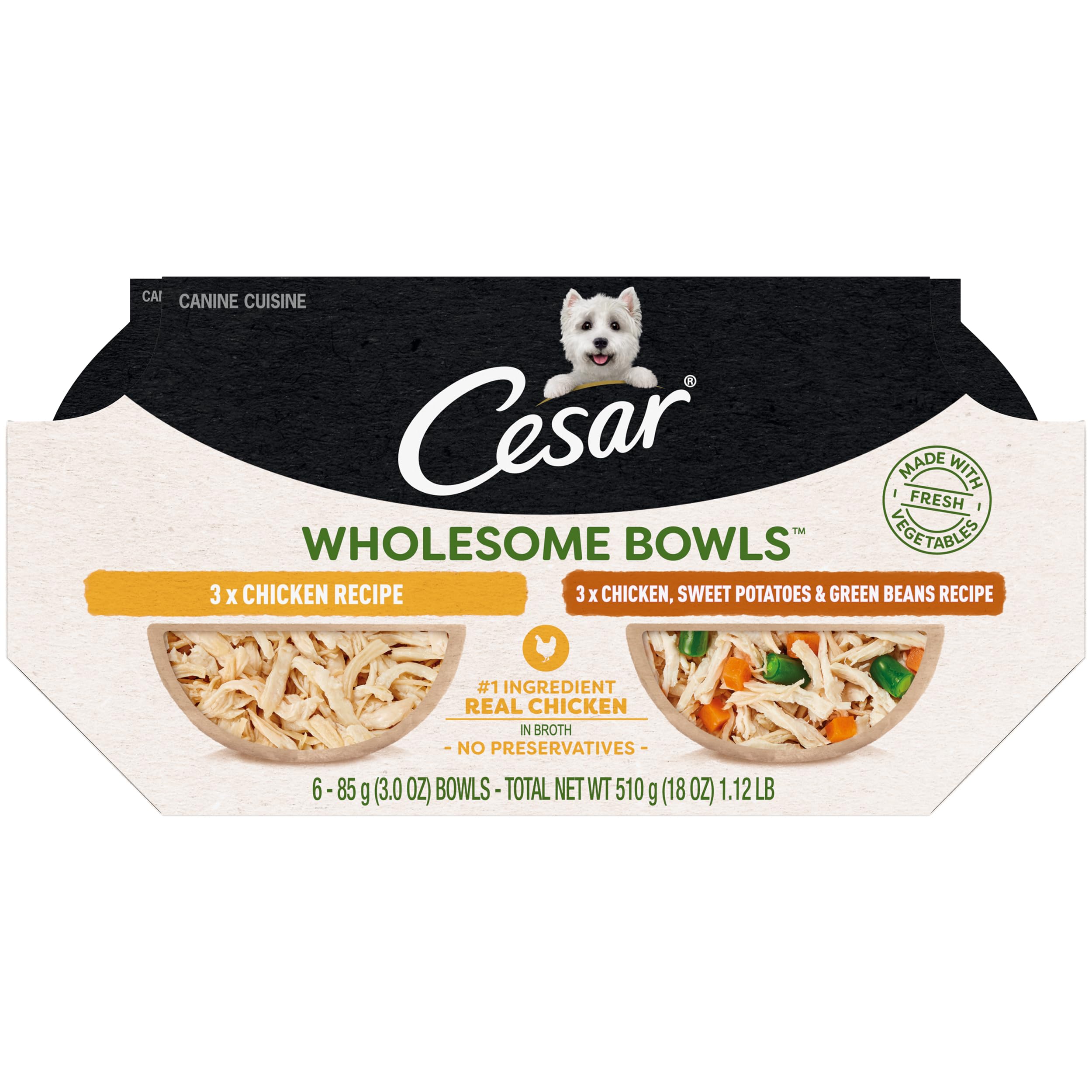 Cesar bowl frontal envase mostrando porción lista para servir y conveniencia