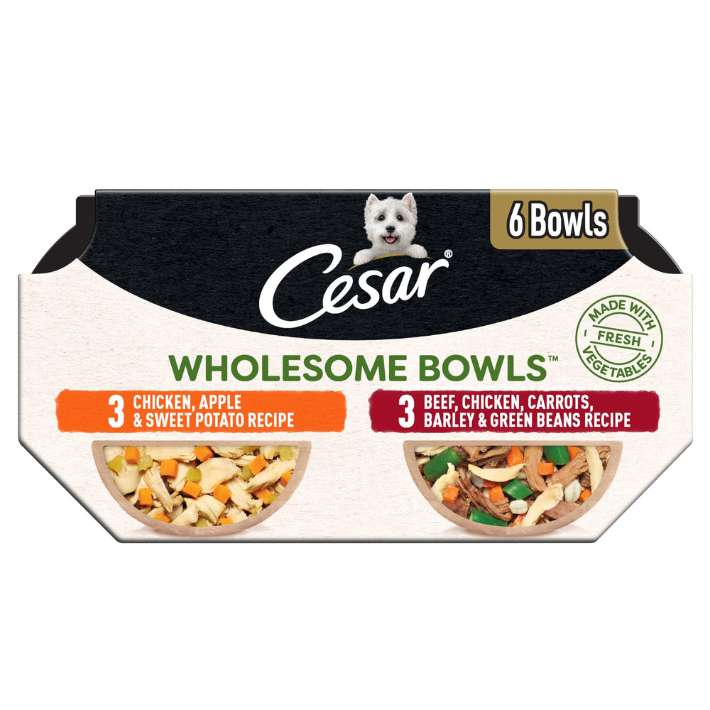 Cesar bowl frontal con porción lista para servir, apela al sabor