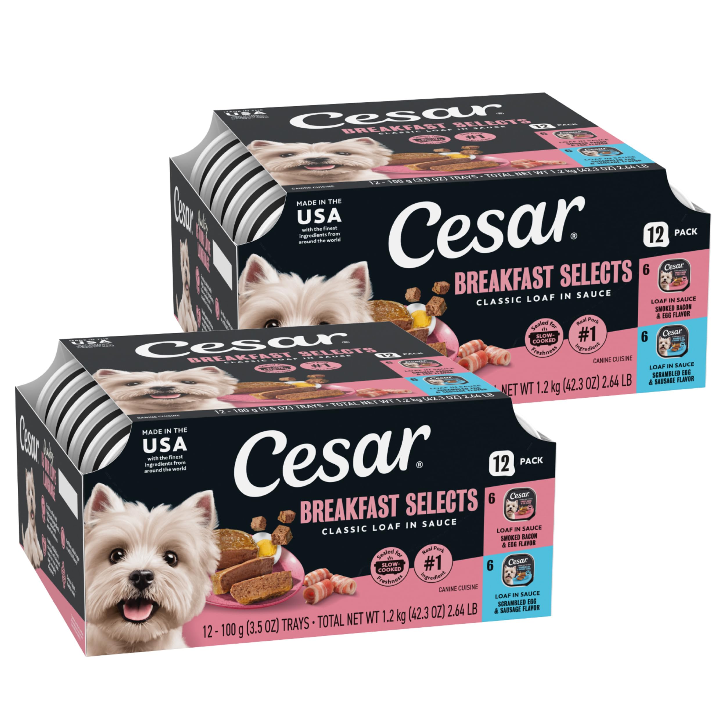 Cesar frontal del envase mostrando el pack y la marca, invita a probar
