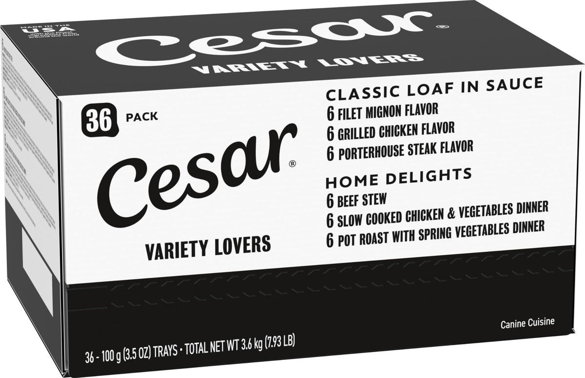 Cesar empaque frontal mostrando variedad y conveniencia para cenas fáciles