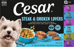 Cesar frontal bandeja Steak & Chicken mostrando presentación apetecible