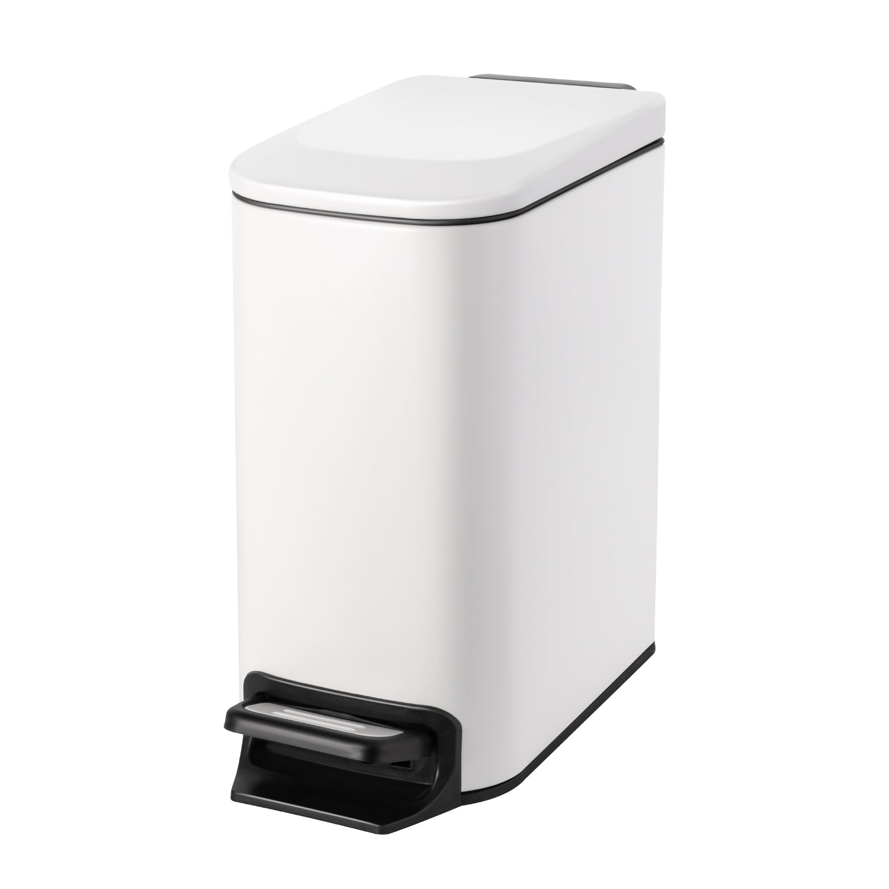 Cesun papelera frontal blanca, aspecto limpio y compacto