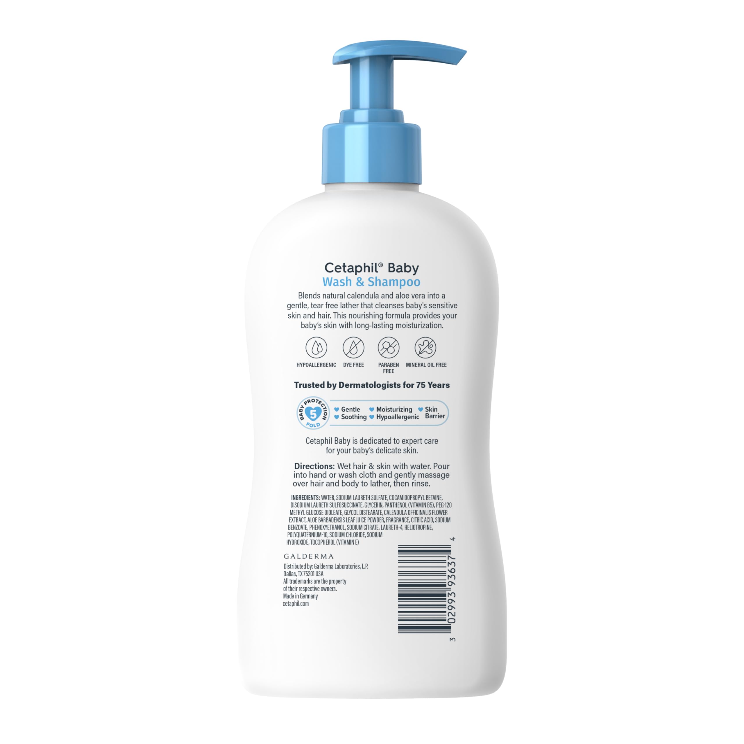 Cetaphil imagen de caléndula que resalta ingrediente suavizante, beneficio de sensación calmante