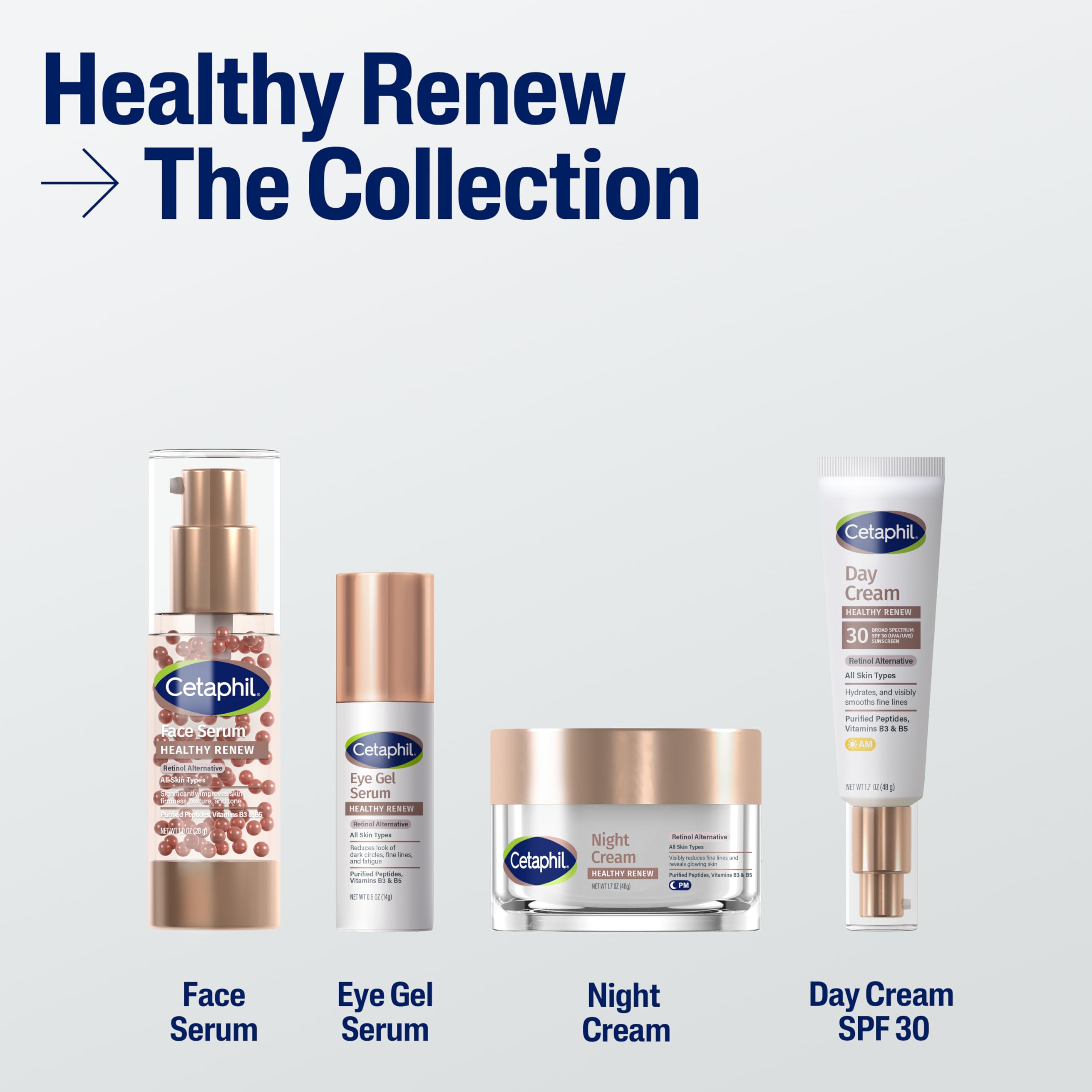 Cetaphil etiqueta con ingredientes clave y efectos calmantes
