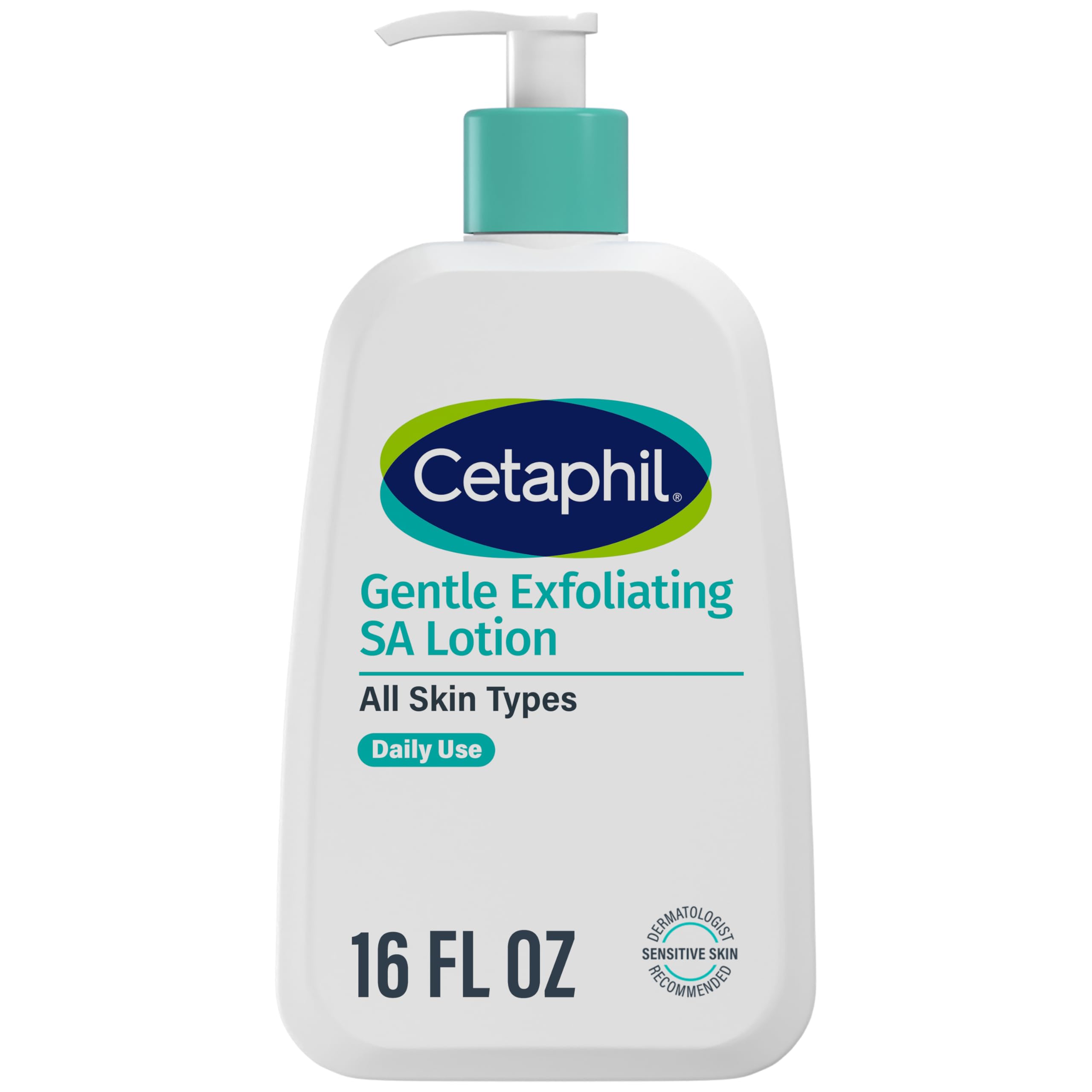 Cetaphil botella frontal mostrando la loción SA para hidratación prolongada
