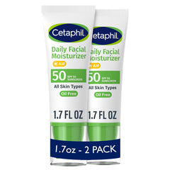 Cetaphil envase frontal SPF 50 mostrando diseño y beneficio protector