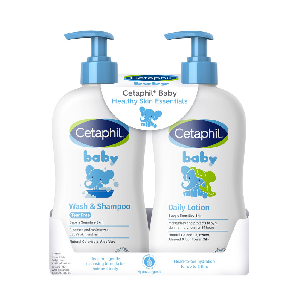 Cetaphil frente del paquete del kit que muestra cuidado completo