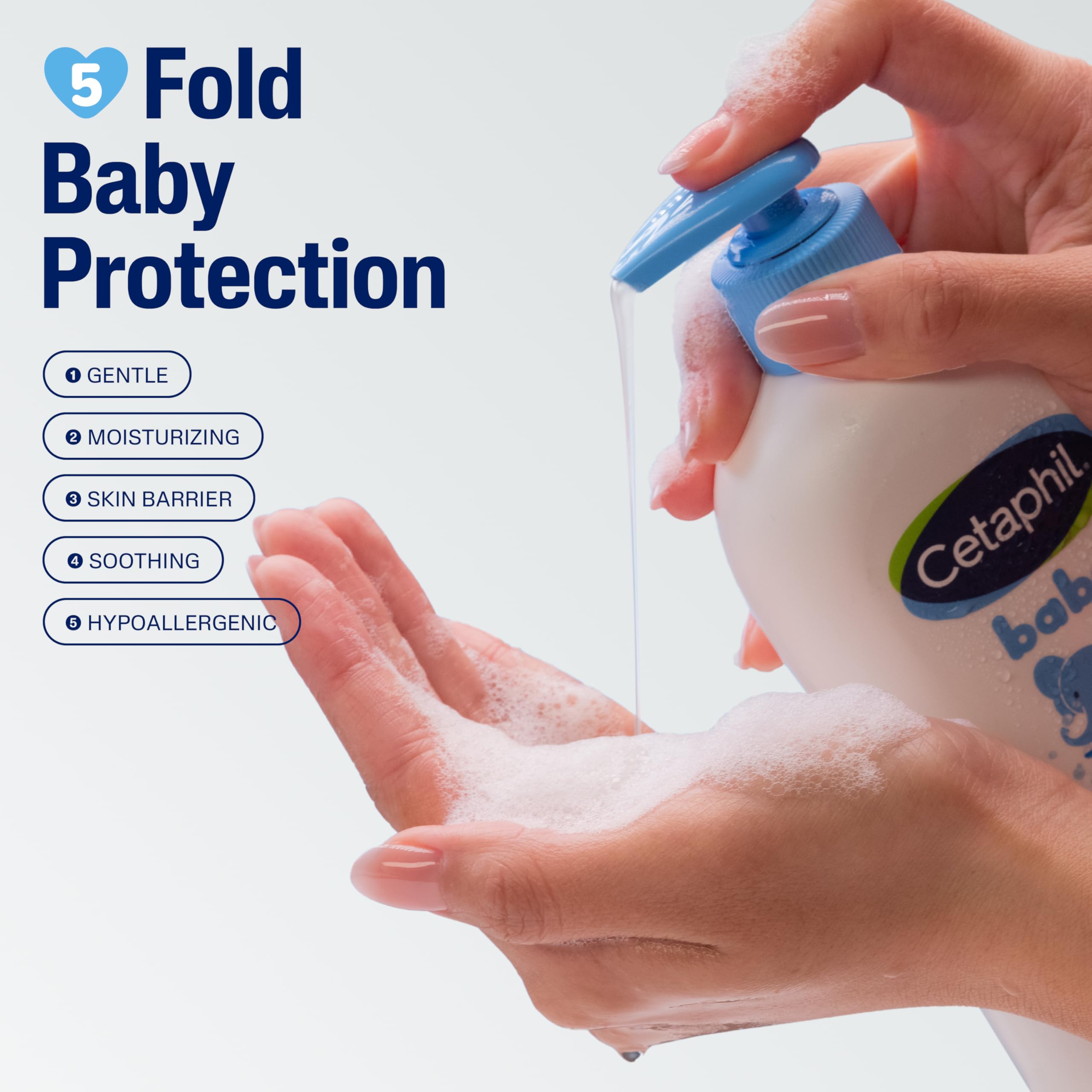 Cetaphil paquete de dos botellas listo para uso continuo, beneficio de ahorro y reposición