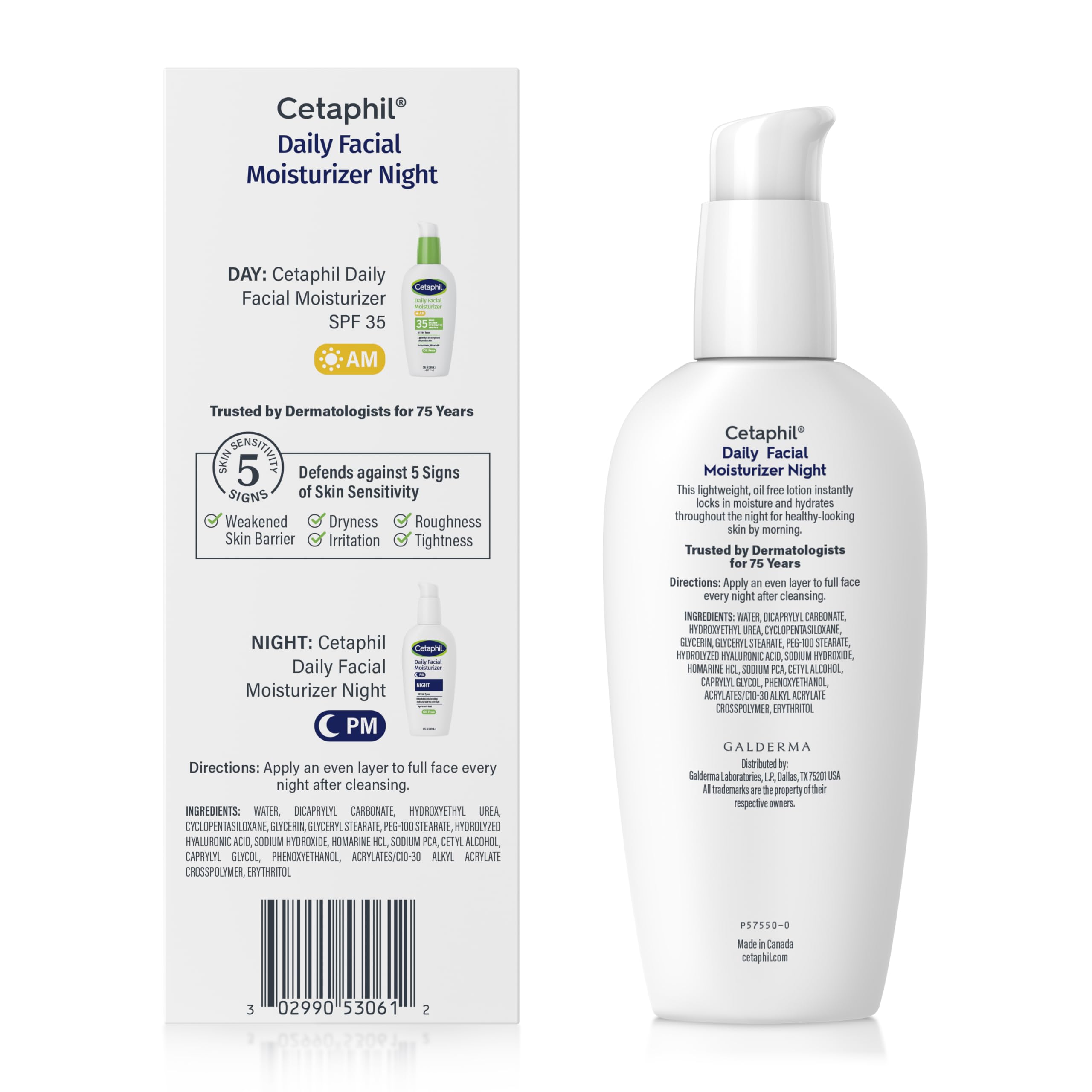 Cetaphil junto a almohada en dormitorio, representa hidratación nocturna restauradora