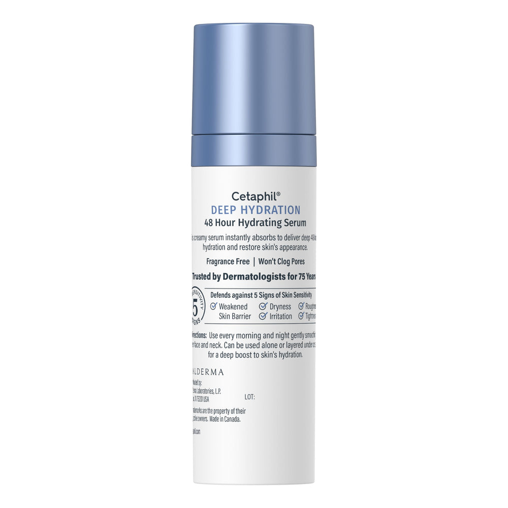 Cetaphil etiqueta clínica y sin fragancia apto para piel sensible