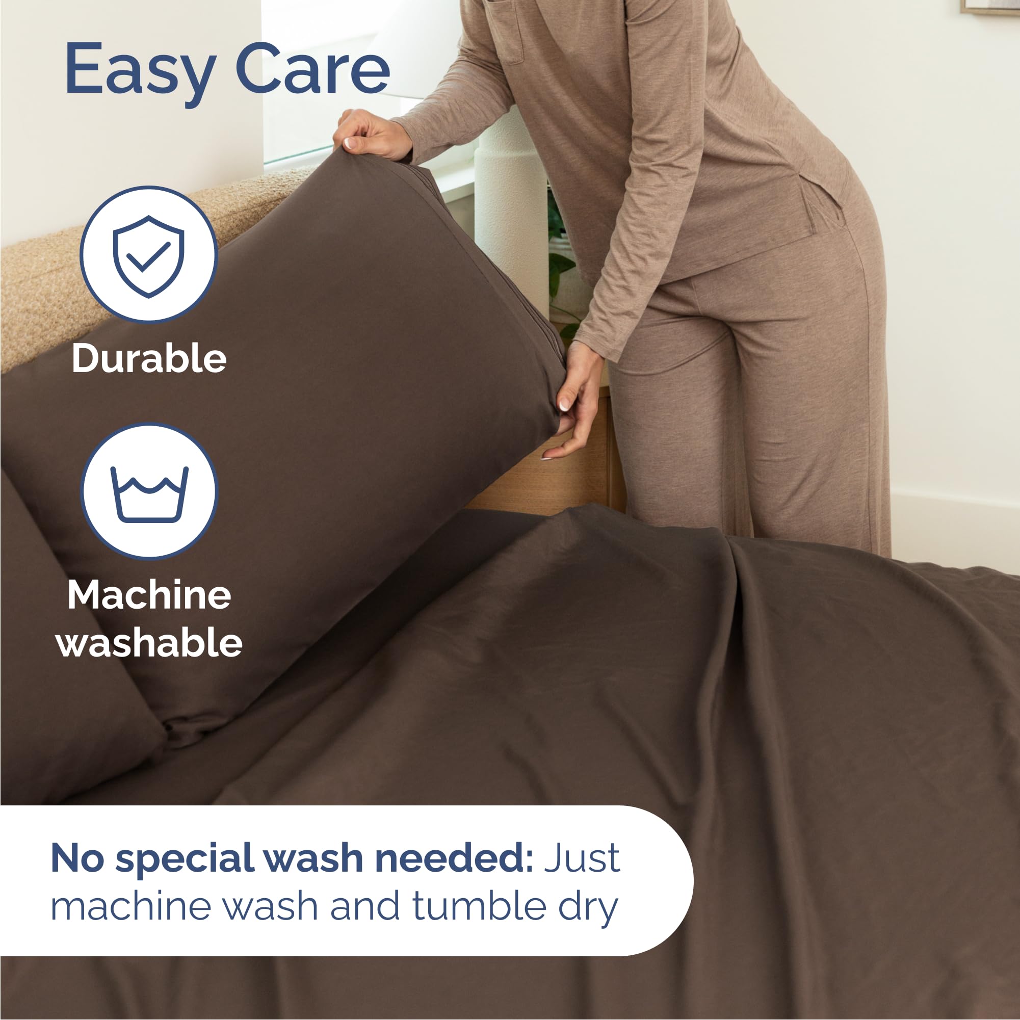 CGK Unlimited en dormitorio moderno ilustrando aspecto acogedor y combinable
