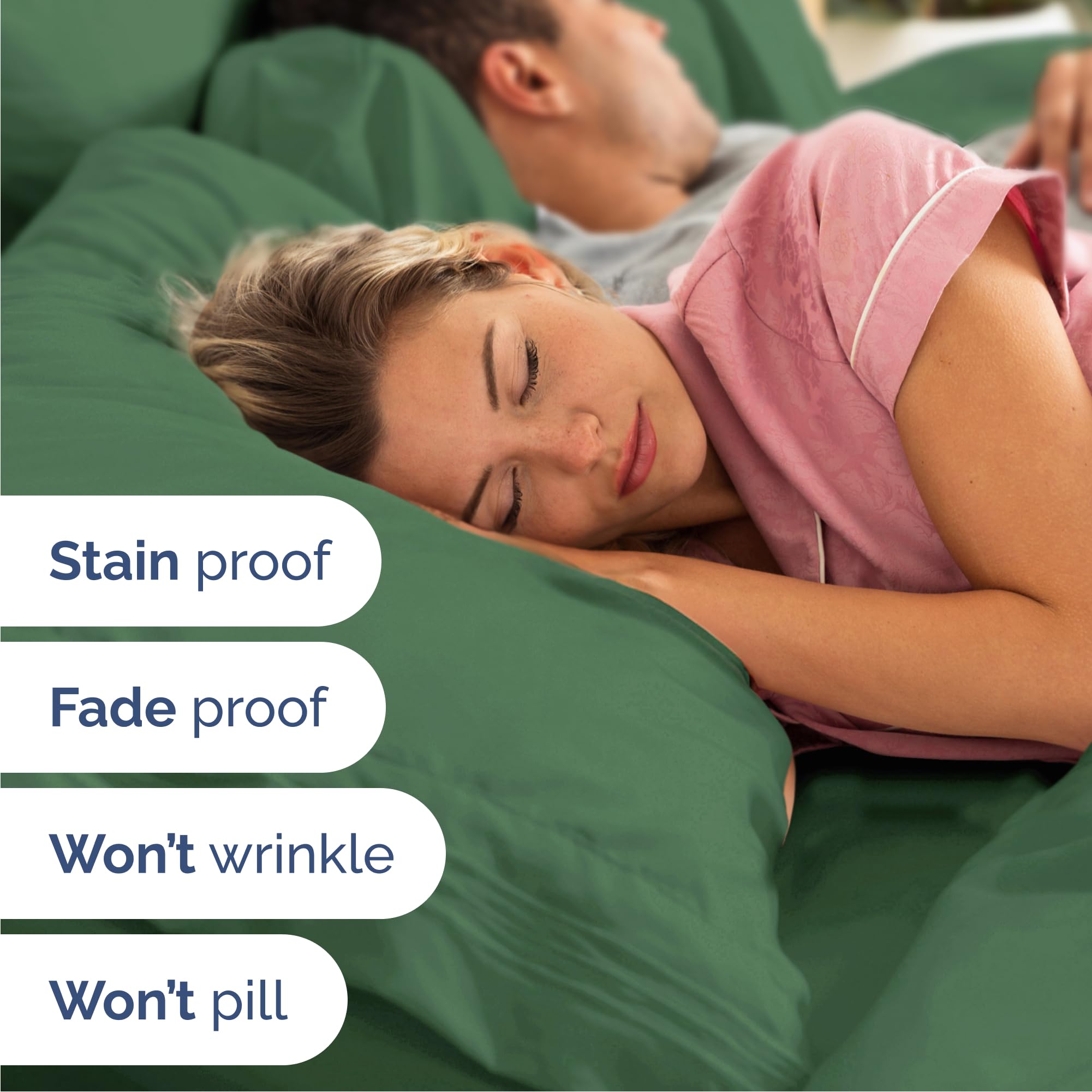 CGK Unlimited sábana encimera extendida sobre cama, aspecto pulcro y elegante