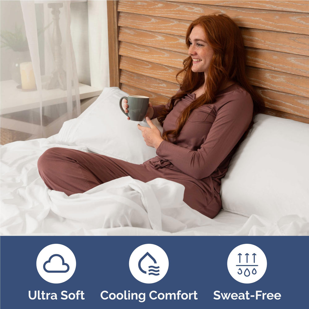 CGK Unlimited sábana plana extendida en cama, caída uniforme y elegante
