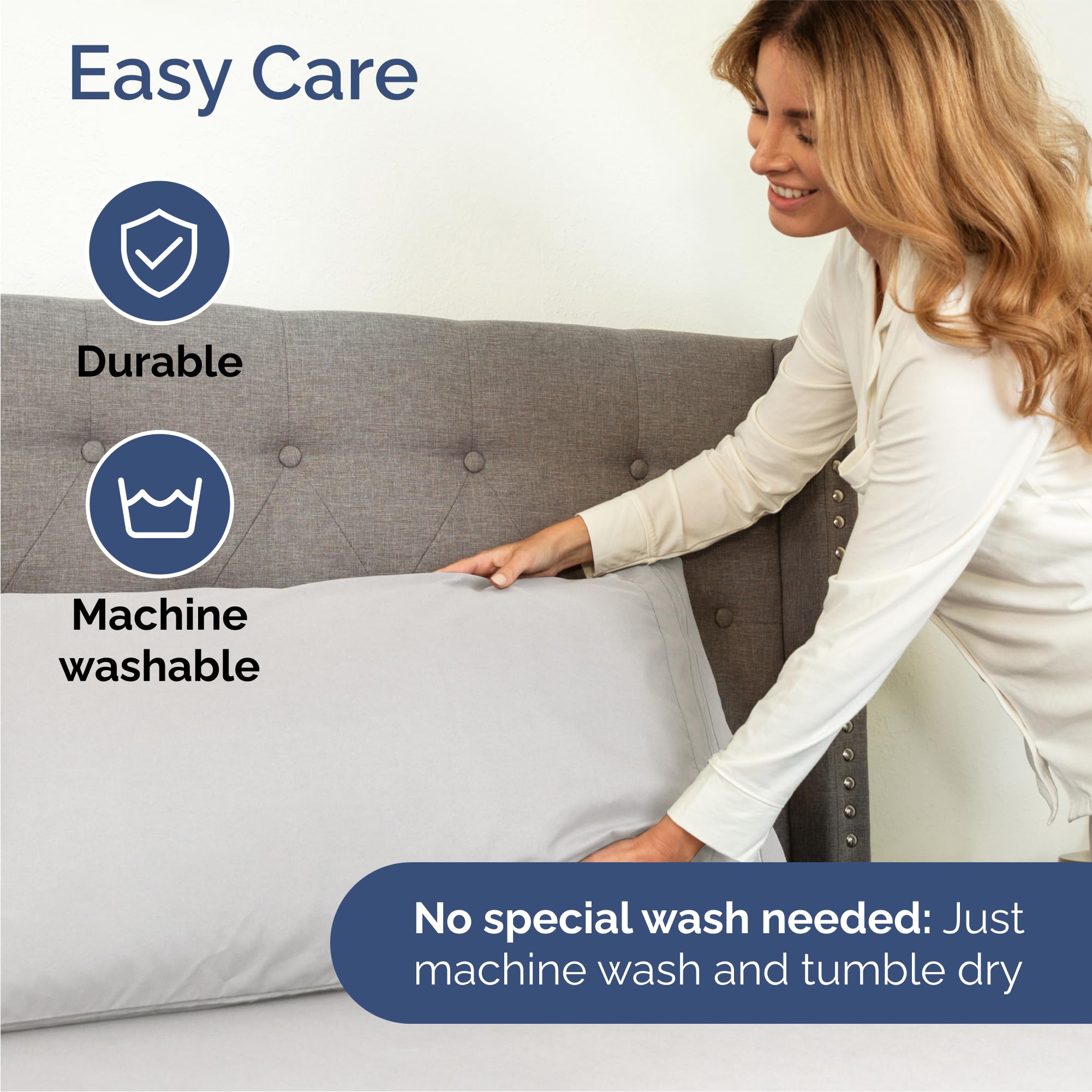CGK Unlimited cama hecha en habitación moderna, apariencia acogedora y neutra