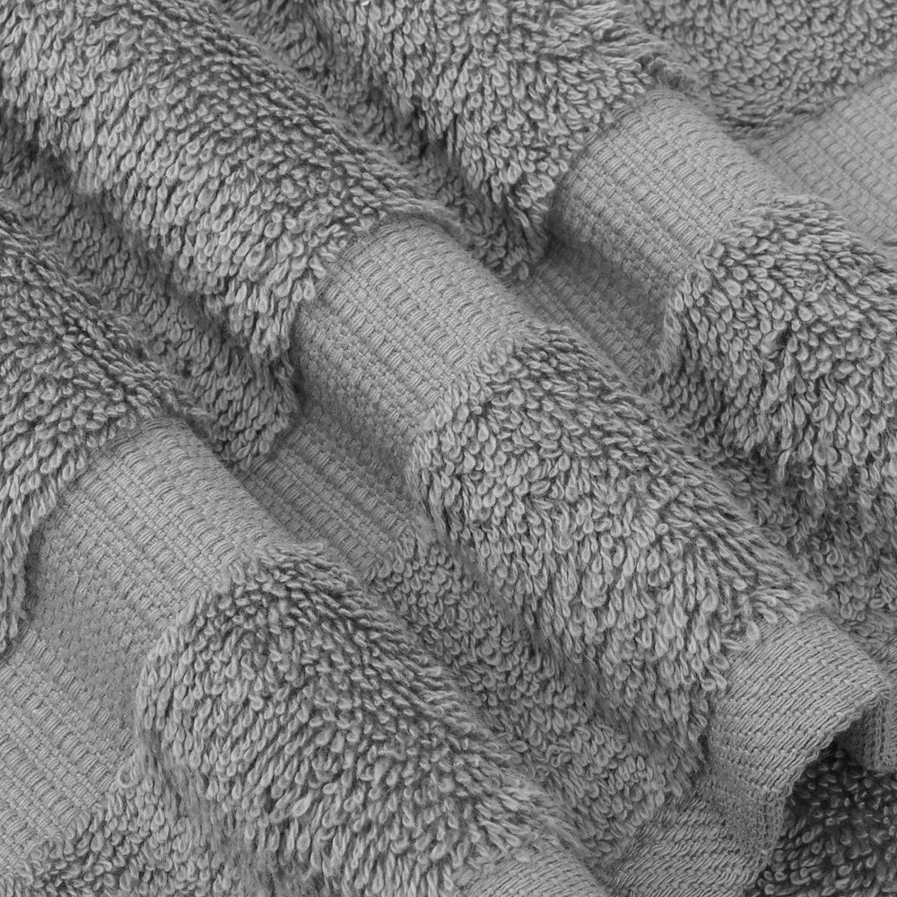 Chakir Turkish Linens detalle de la banda y etiqueta, diseño elegante tipo hotel
