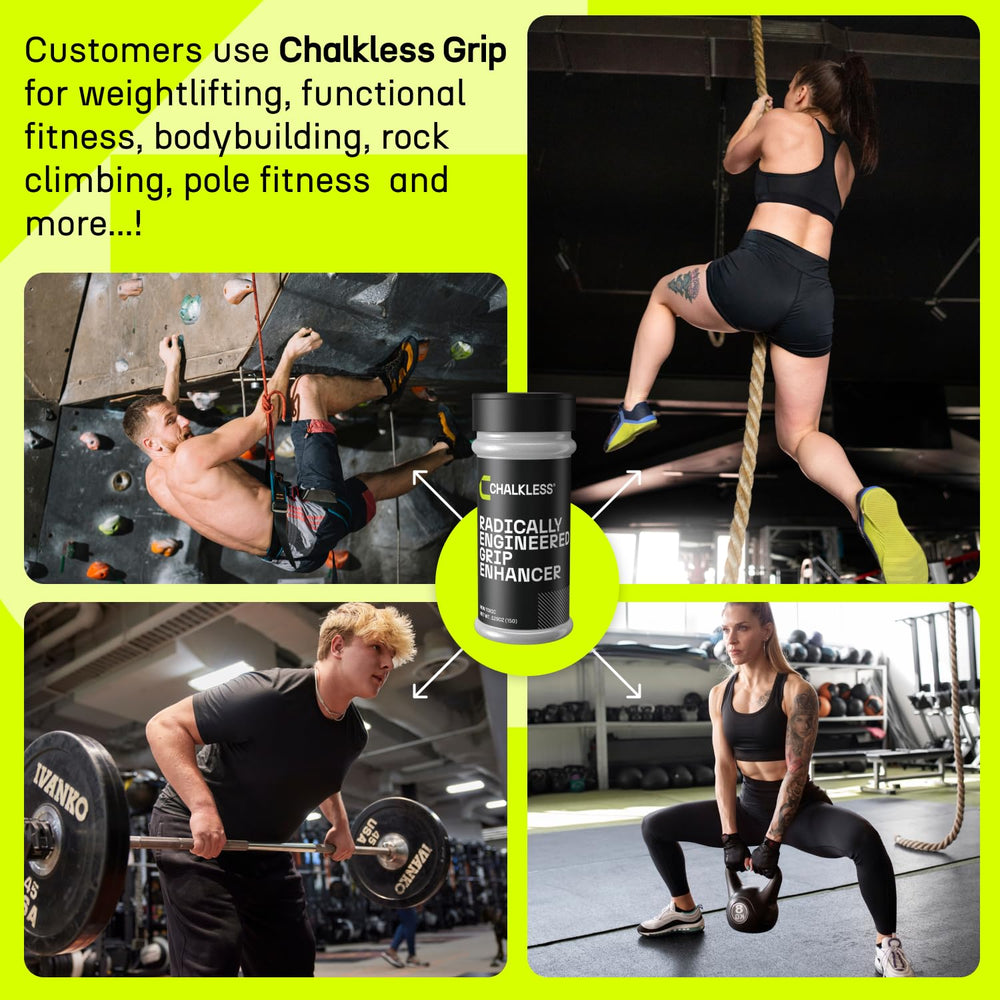 Chalkless etiqueta con instrucciones y lista de beneficios claros