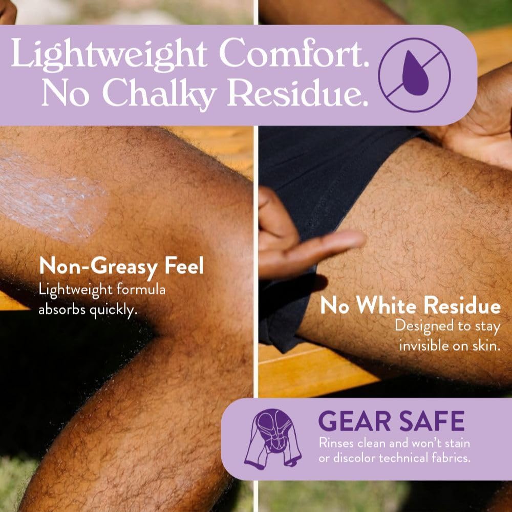 Chamois Butt'r spread on chamois pad demonstrating protective lubrication