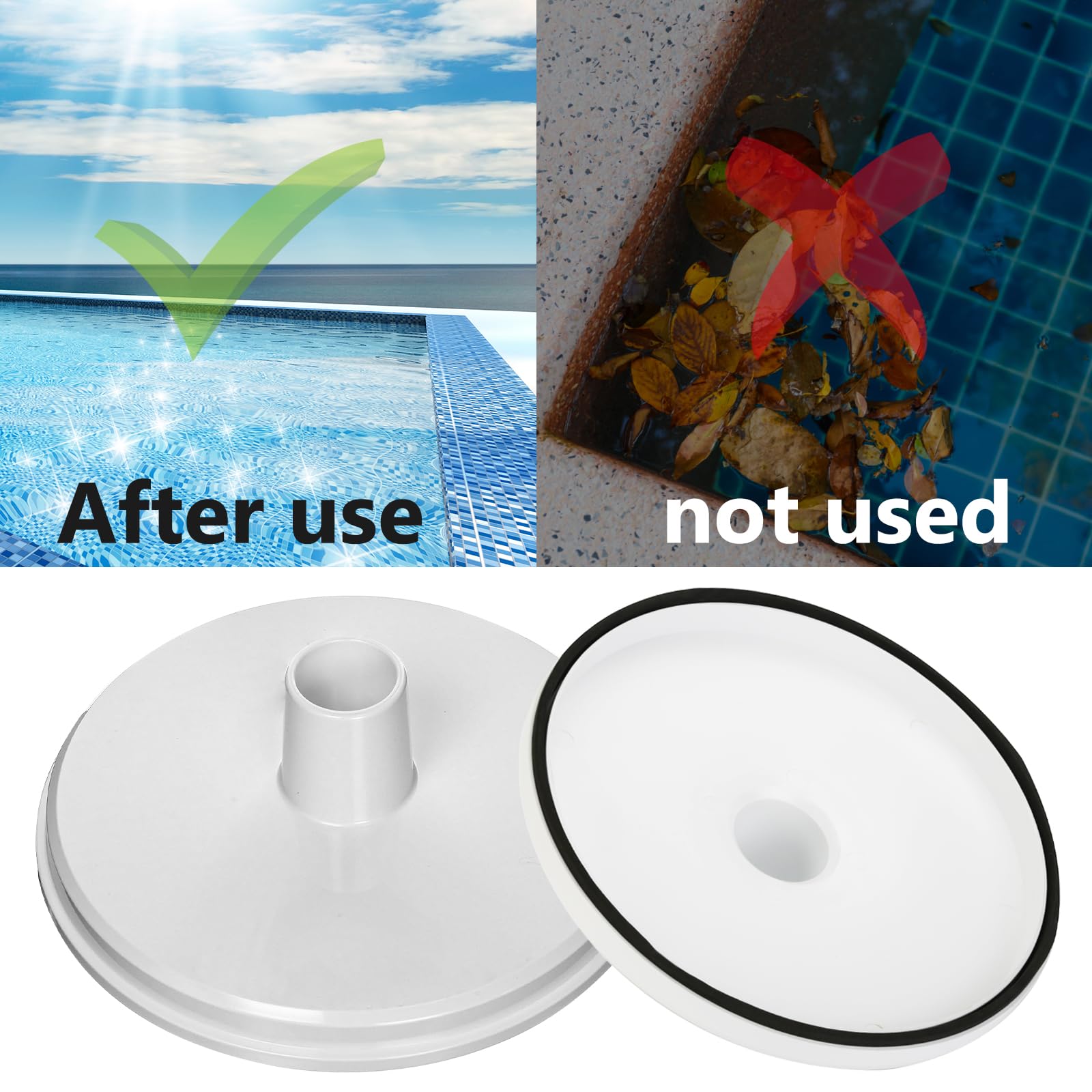 ChangTa SP1106 junto a skimmer para apreciar tamaño y ajuste fácil
