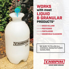 CHAPIN ergonomic pump handle closeup for comfortable pumping and carrying