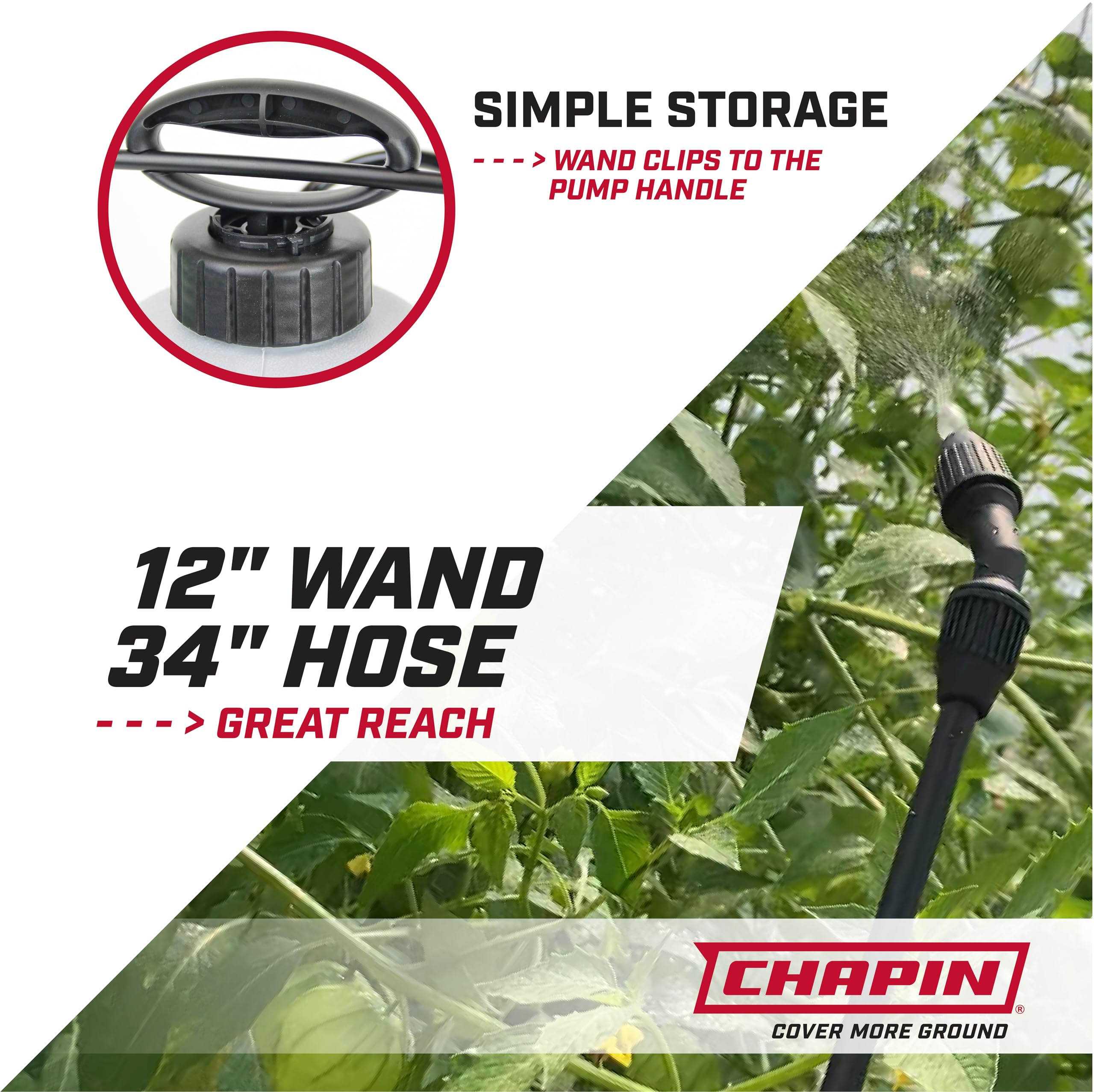 CHAPIN in-tank filter detail preventing clogs for steady spray performance