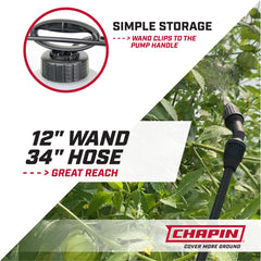 CHAPIN in-tank filter detail preventing clogs for steady spray performance