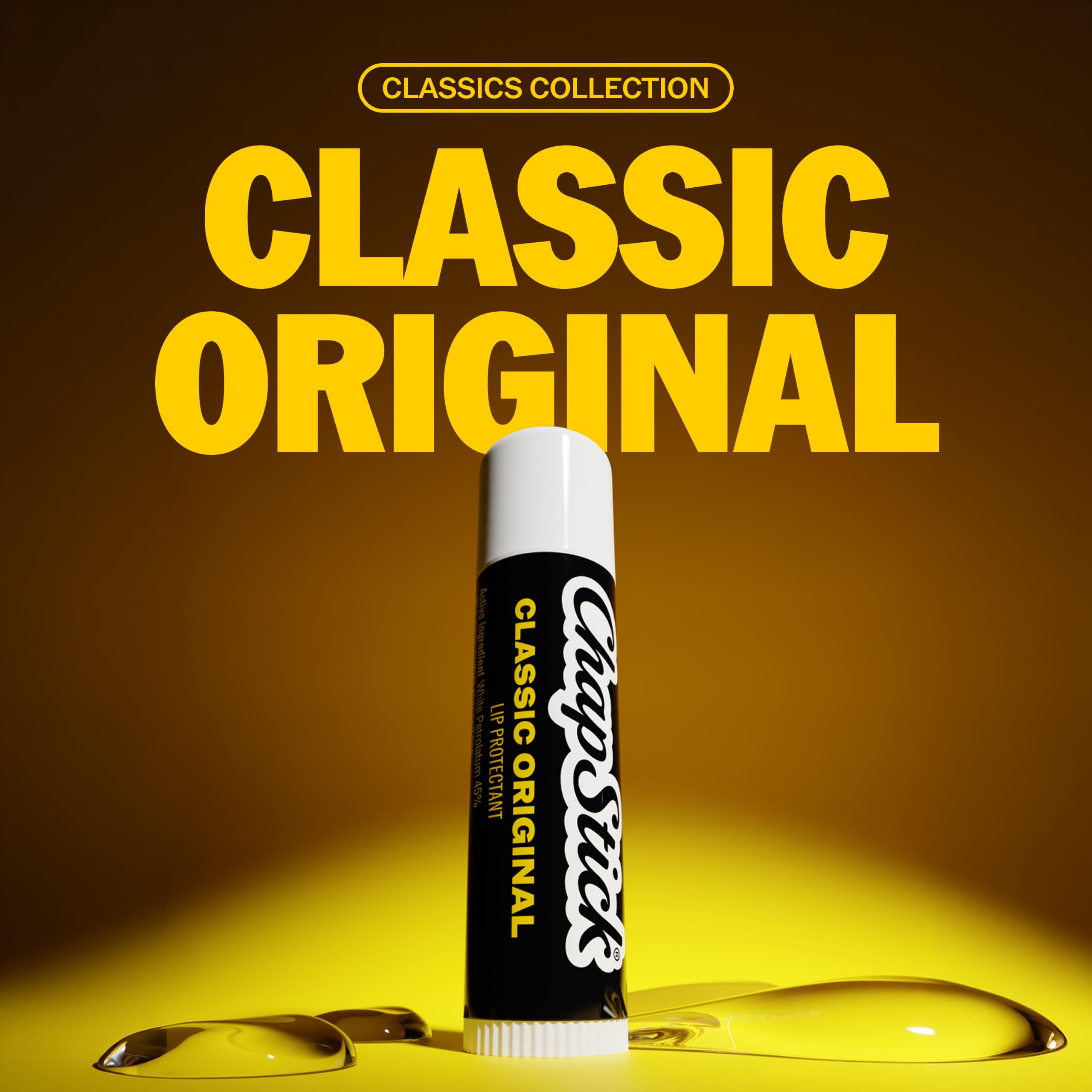 ChapStick barra mostrando textura, ChapStick suaviza labios al instante