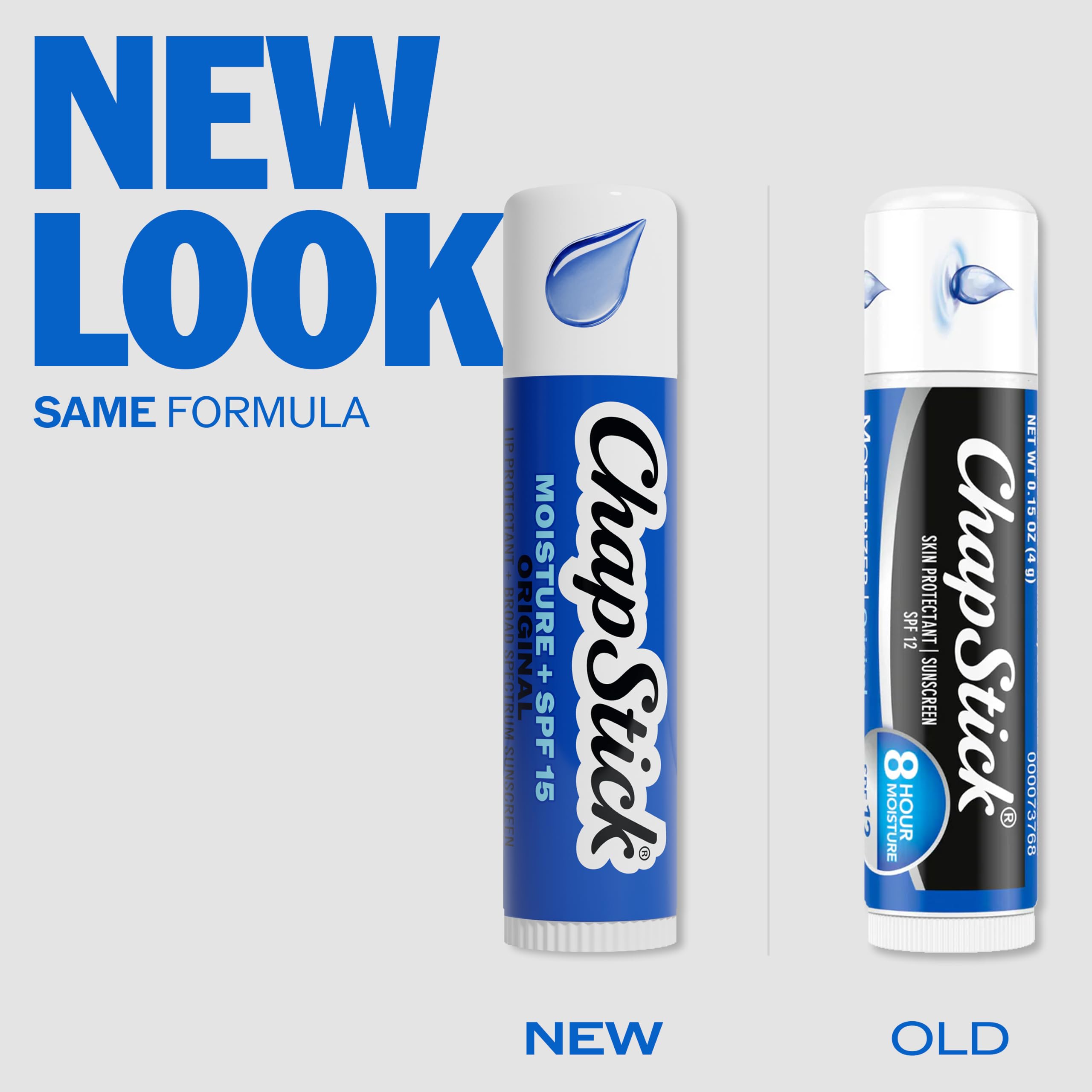 ChapStick comparación de tamaño en mano para evaluar portabilidad
