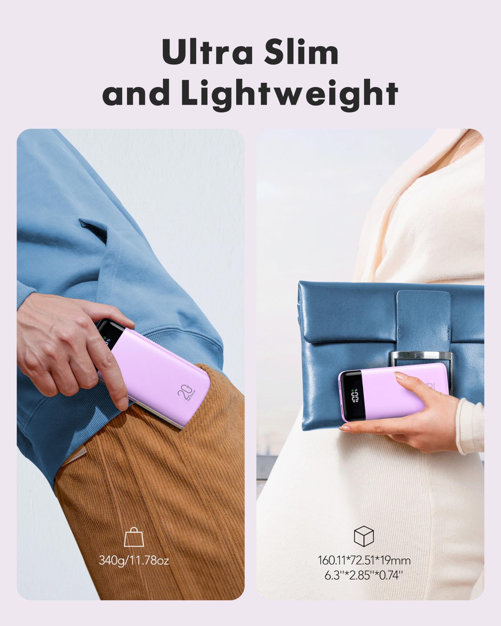 charmast power bank dentro de una mochila listo para viajes y excursiones