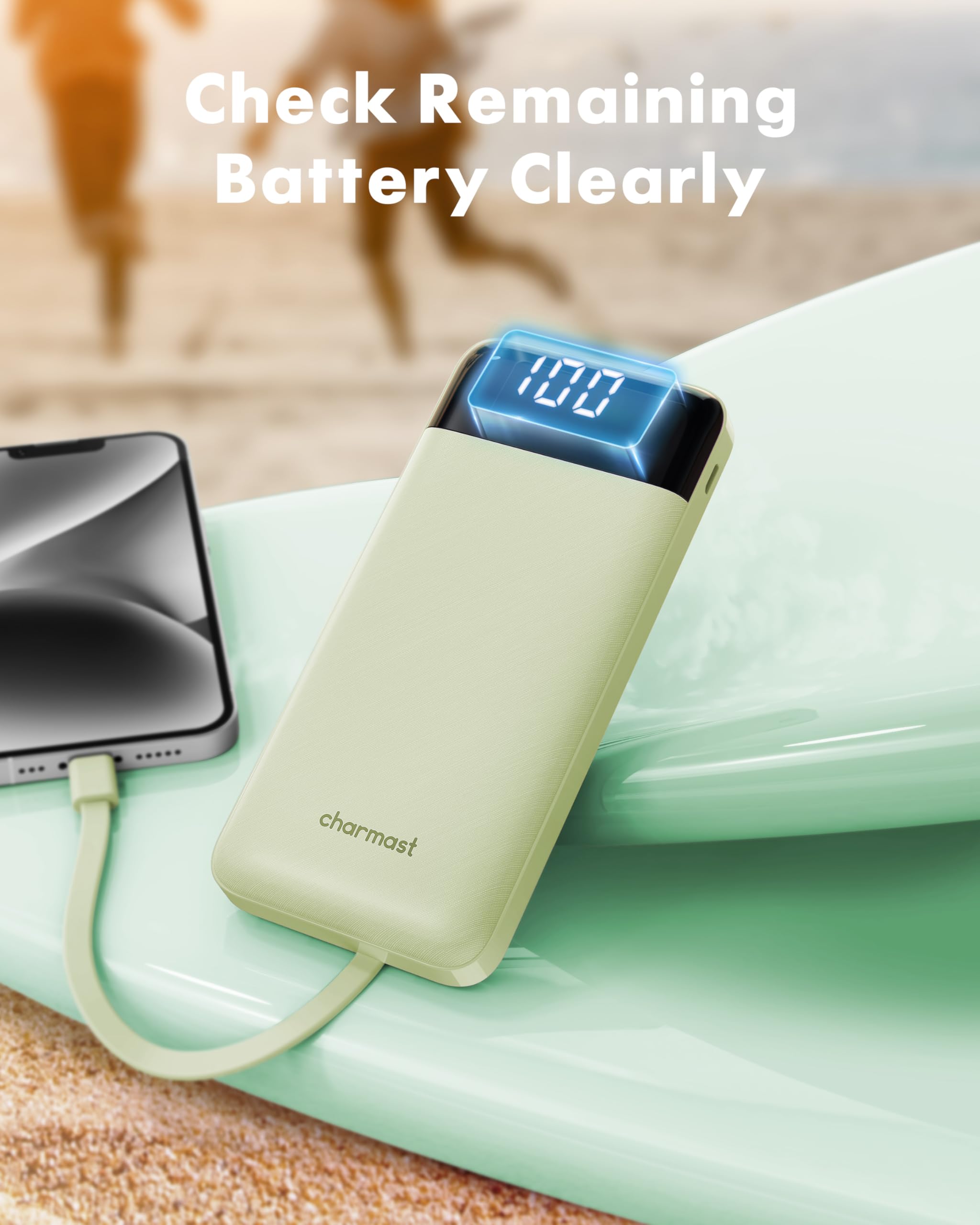 charmast vista lateral con puertos USB‑A, USB‑C y Micro‑USB para compatibilidad
