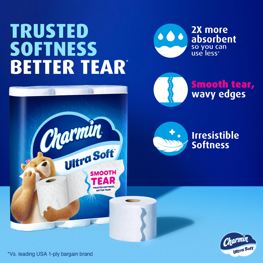 Charmin detalle de textura del rollo resaltando suavidad