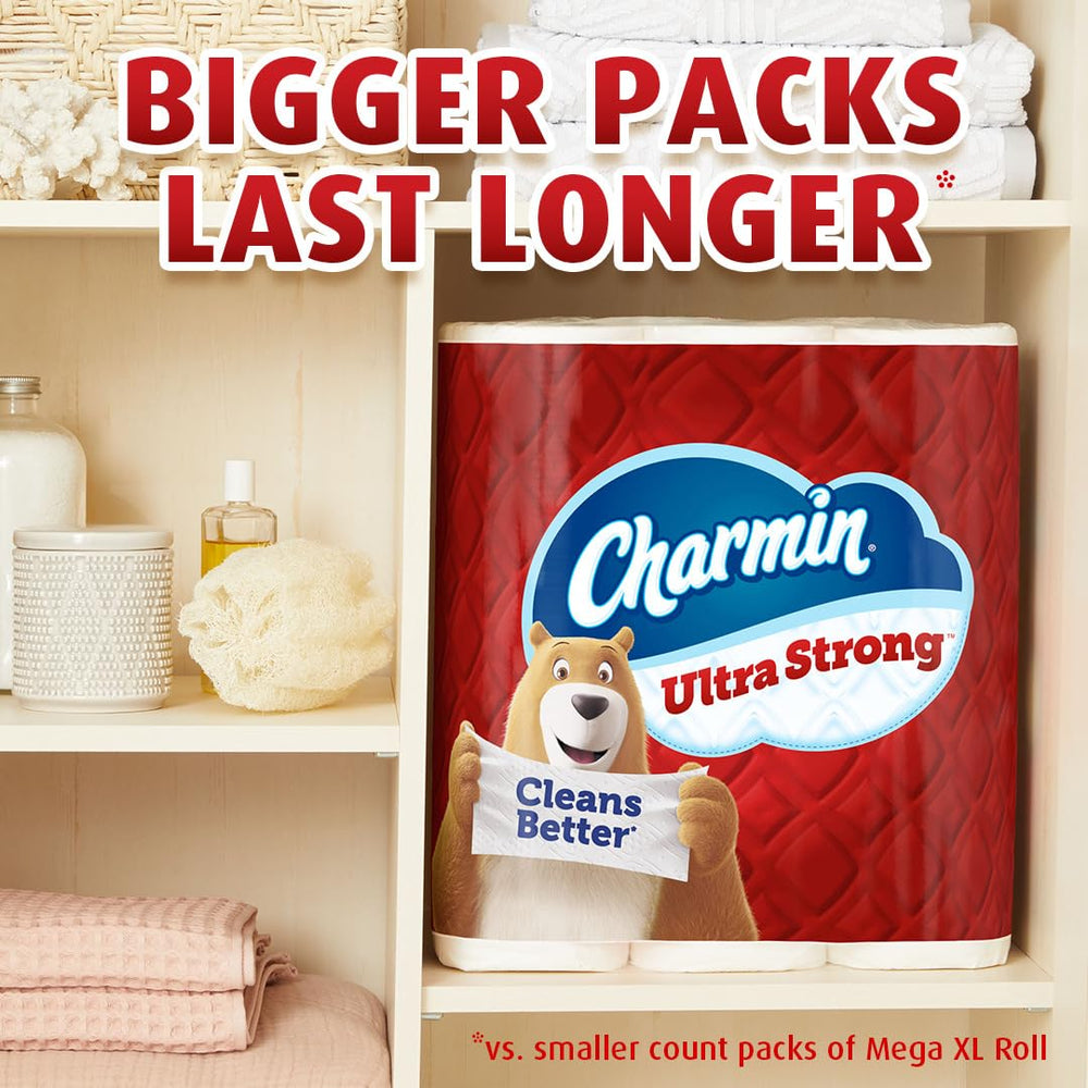 Charmin etiqueta con información de hojas y compatibilidad séptica