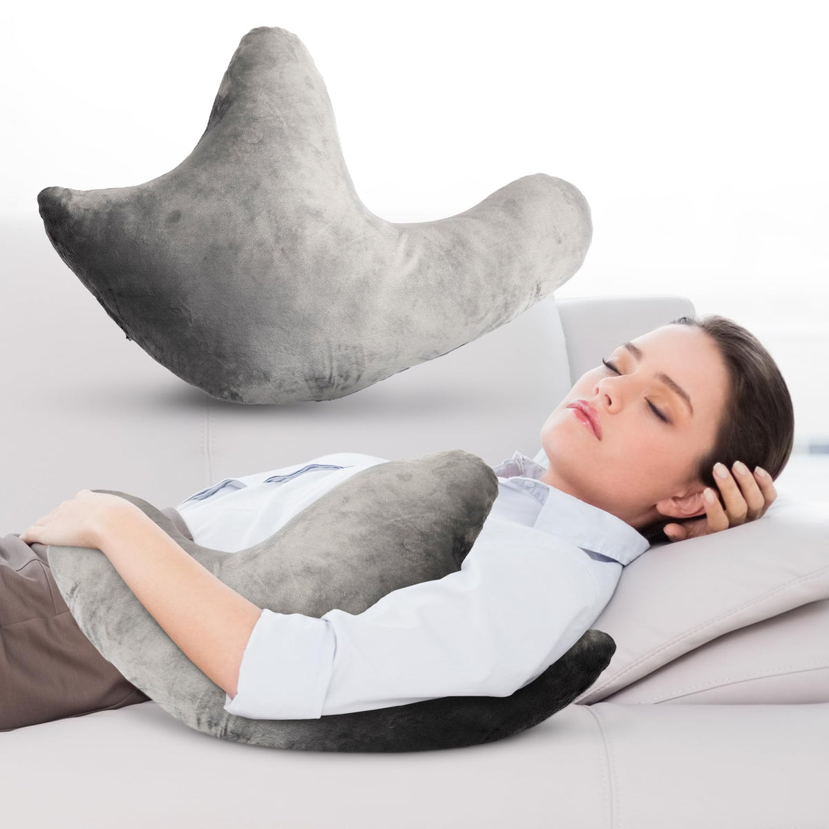 Cheer Collection vista frontal del empaque mostrando almohada y tamaño