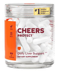 Cheers Protect envase frontal mostrando etiquetas claras y beneficios
