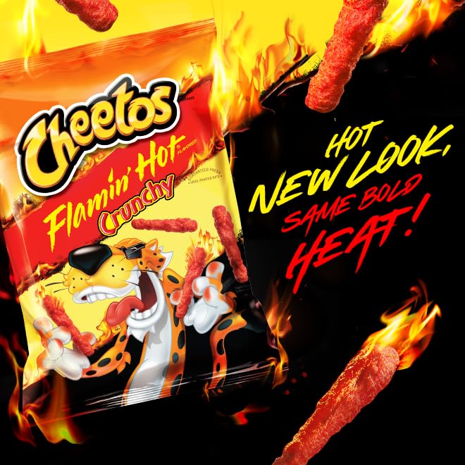 Cheetos crunchy piece texture closeup highlighting bold flavor