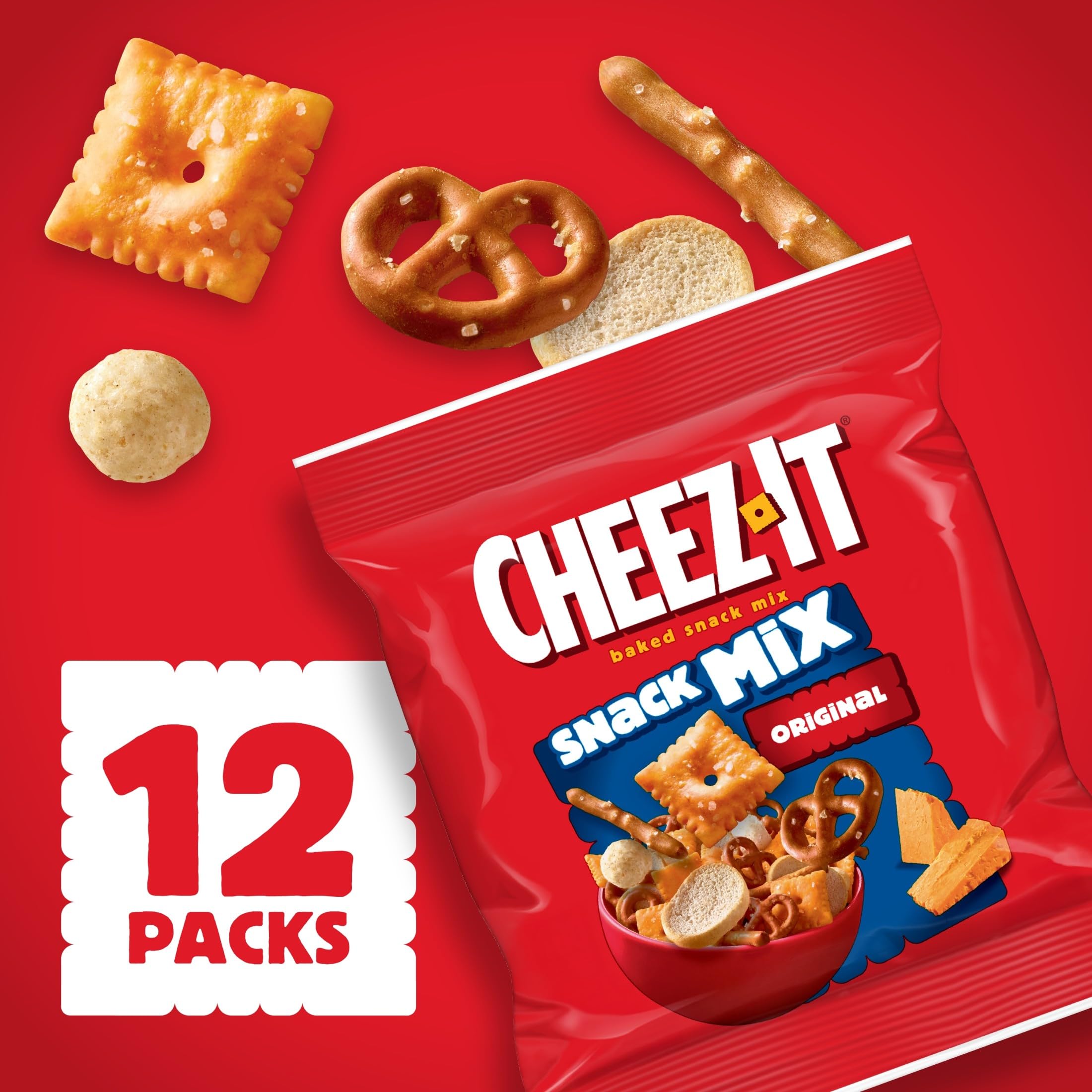 Cheez-It paquete en lonchera escolar, opción conveniente y variada