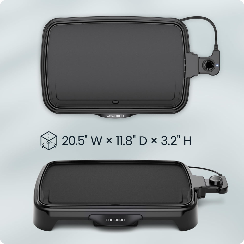 Chefman control de temperatura extraíble con dial visible para ajustar calor de forma precisa