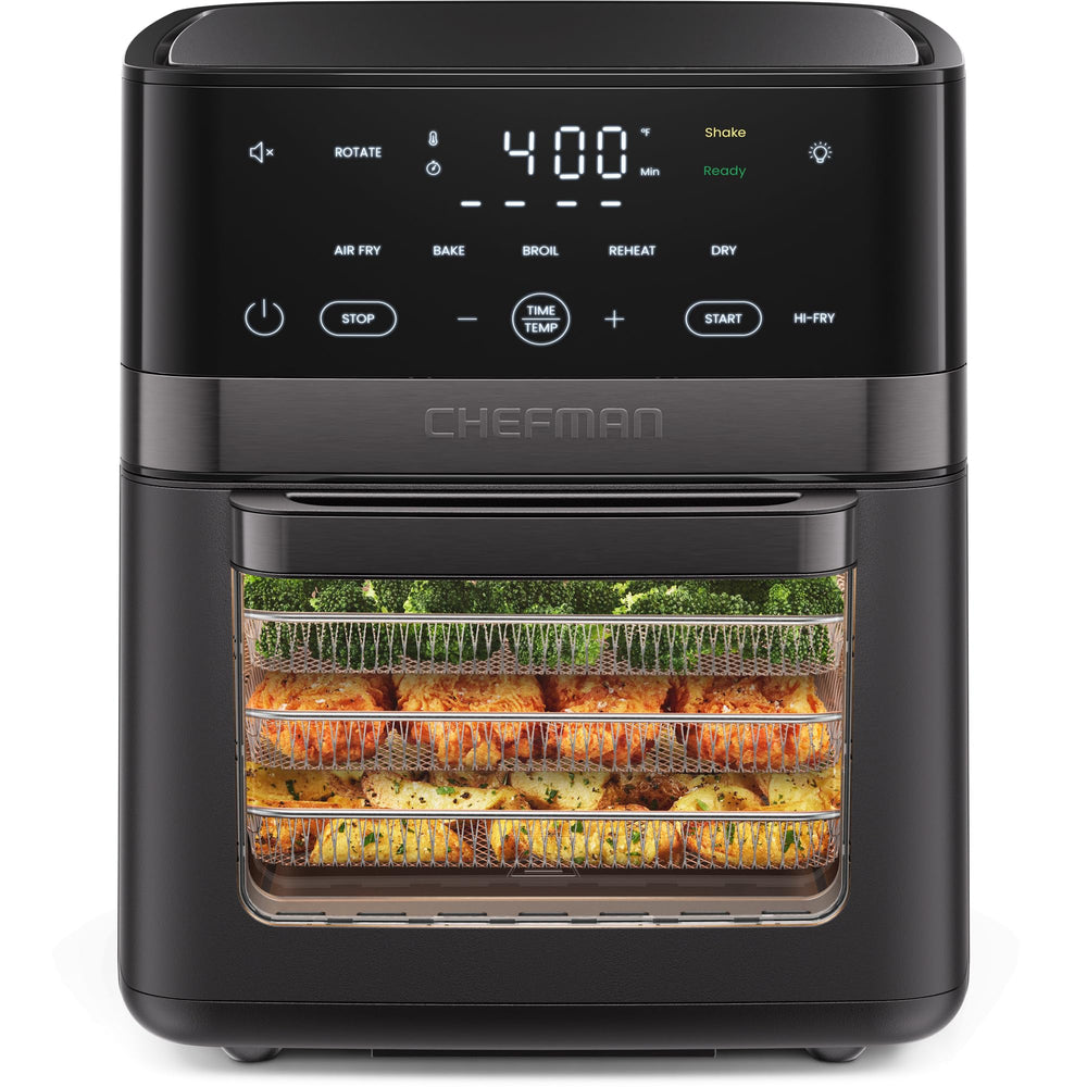Chefman vista frontal con puerta ventana mostrando control y beneficio de supervisión